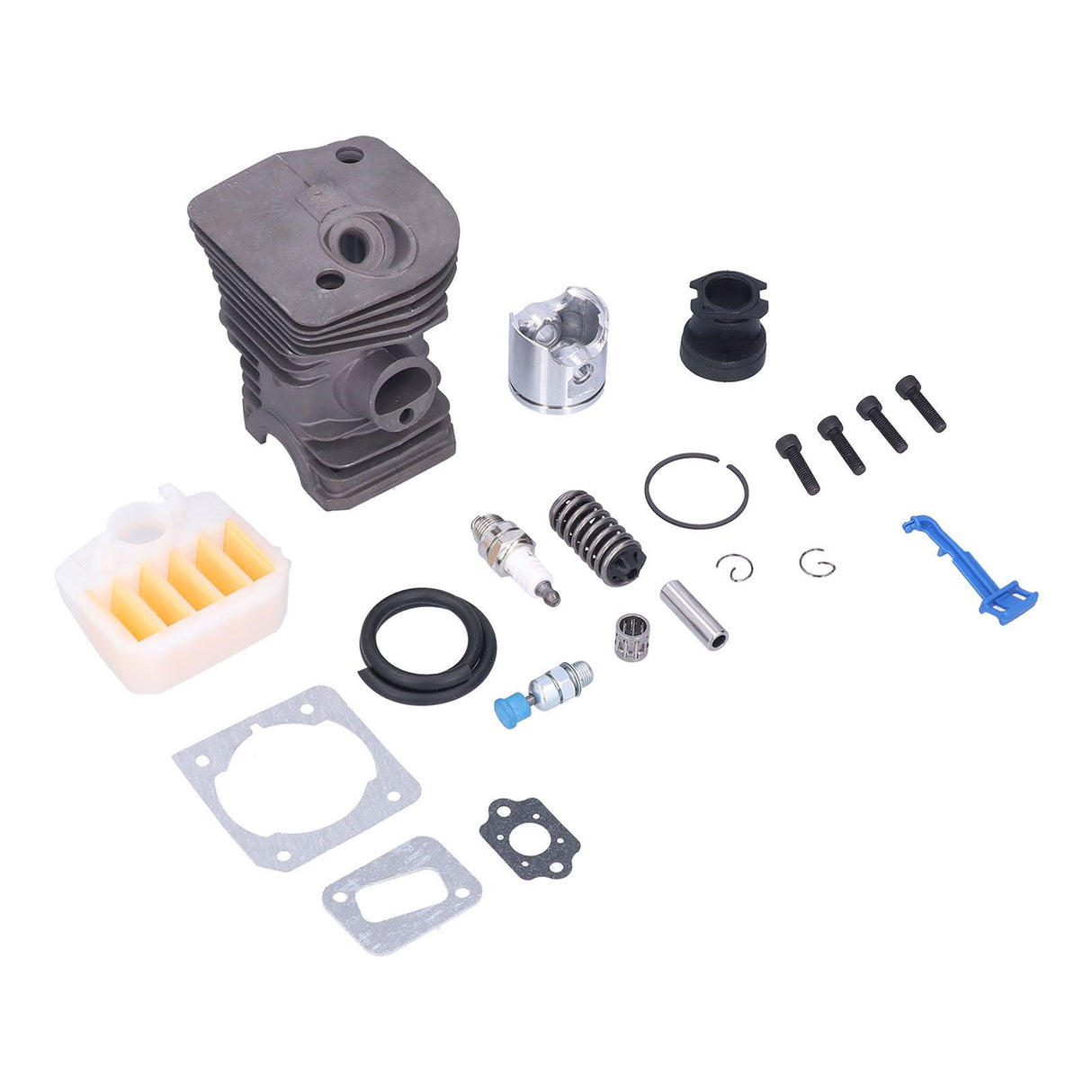 340 345 350 Cylinder Piston Air Filter Paper Pad Intake Pipe Spark Plug Pressure Reducing Valve 40mm for HUSQVARNA