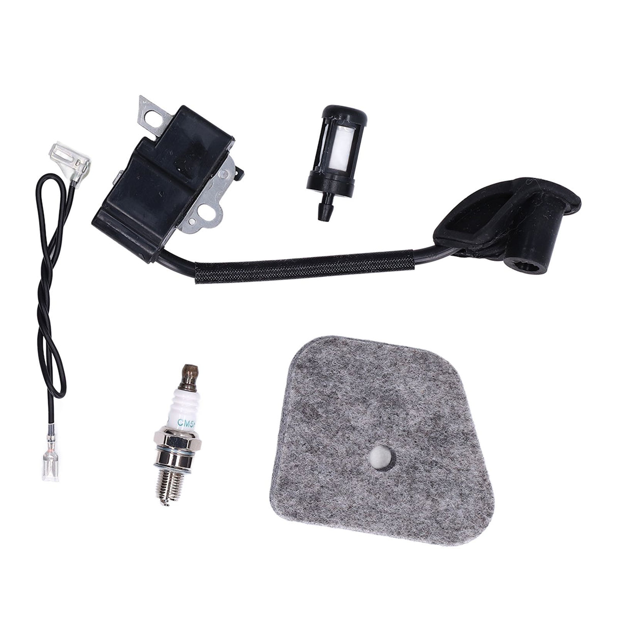 Ignition Coil Module Sponge Spark Plug Oil Filter Suitable for Stihl FS90R FS100R Trimmer High Pressure Package