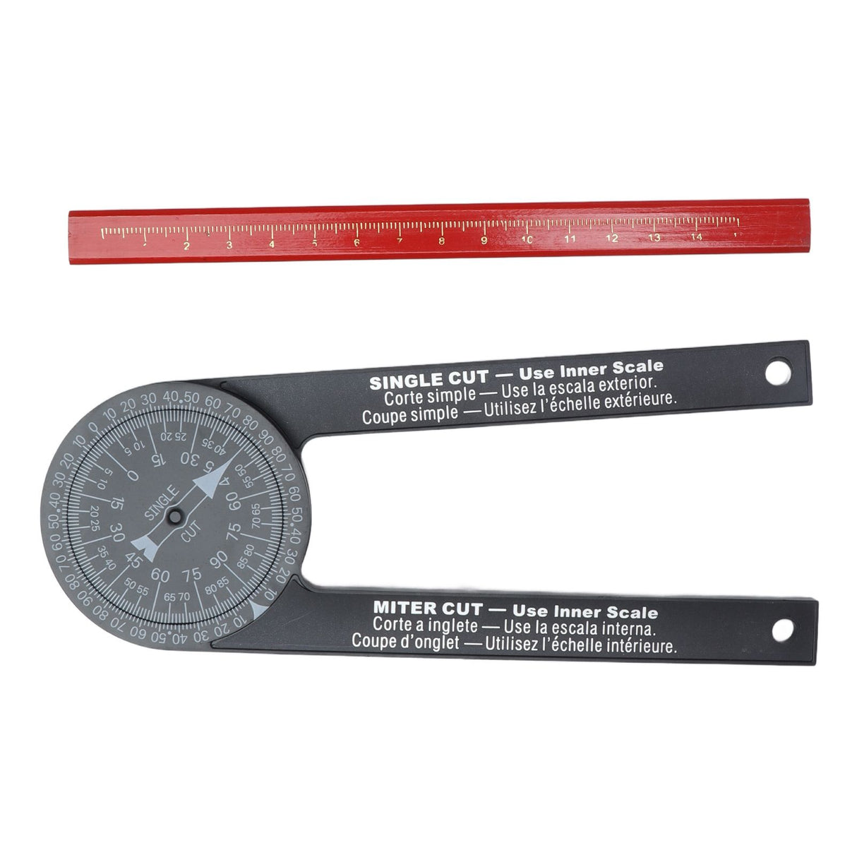 Angle Finder 360 Degrees Easy Measurement Free Rotation Portable Size Accurate Miter Saw Protractor for Woodworking