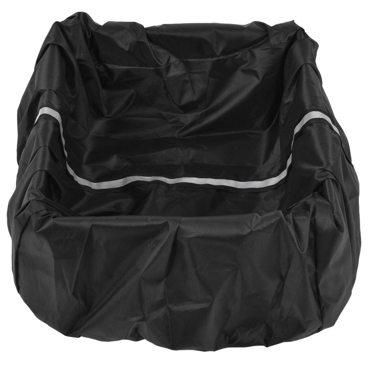 Bike Basket Cover Black Snow Defence Waterproof Dustproof Lightweight Reflect Light Bike Basket Liner