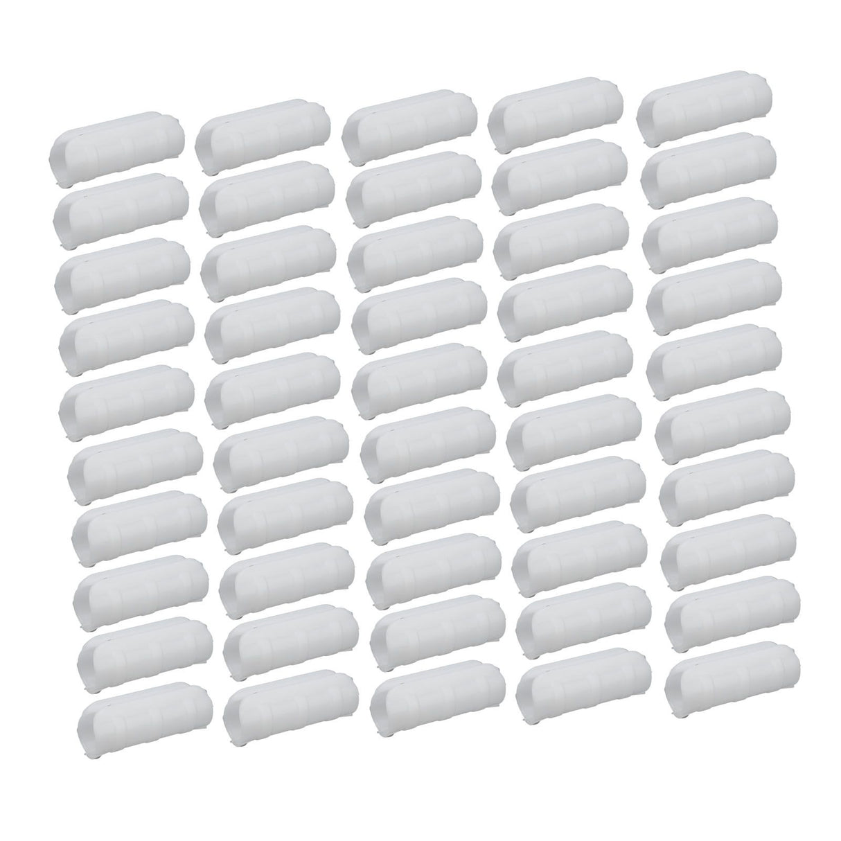50PCS 10cm Greenhouse Film Clamp Heat Resistant Tube Clip Gardening Frame Pipe Clip for GardenWhite