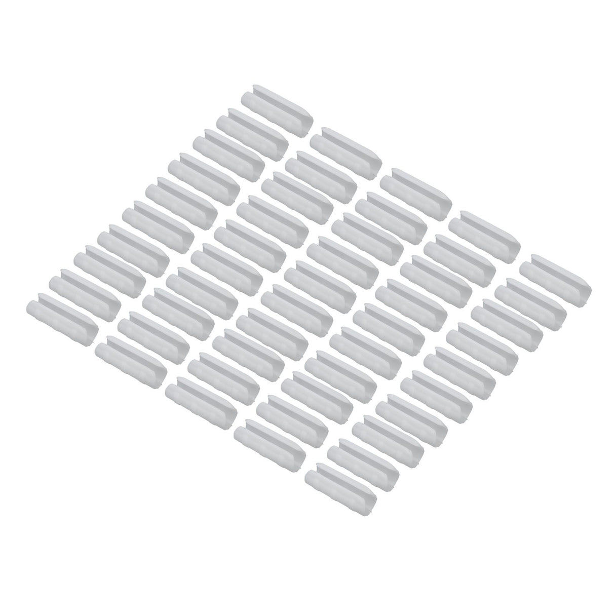 50PCS 10cm Greenhouse Film Clamp Heat Resistant Tube Clip Gardening Frame Pipe Clip for GardenWhite