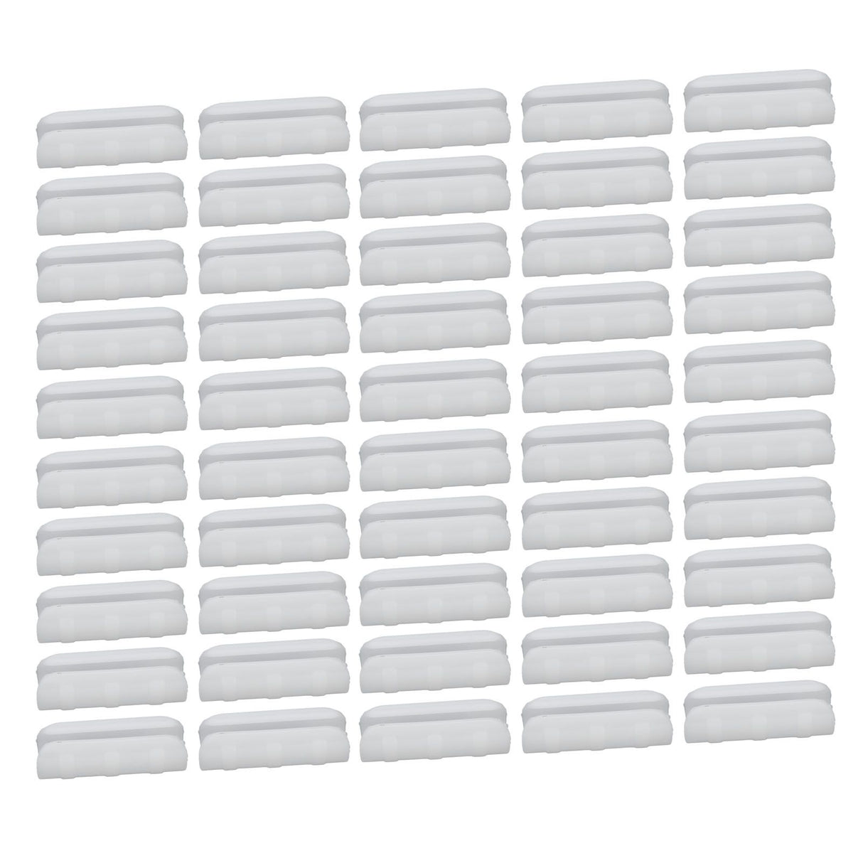 50PCS 10cm Greenhouse Film Clamp Heat Resistant Tube Clip Gardening Frame Pipe Clip for GardenWhite