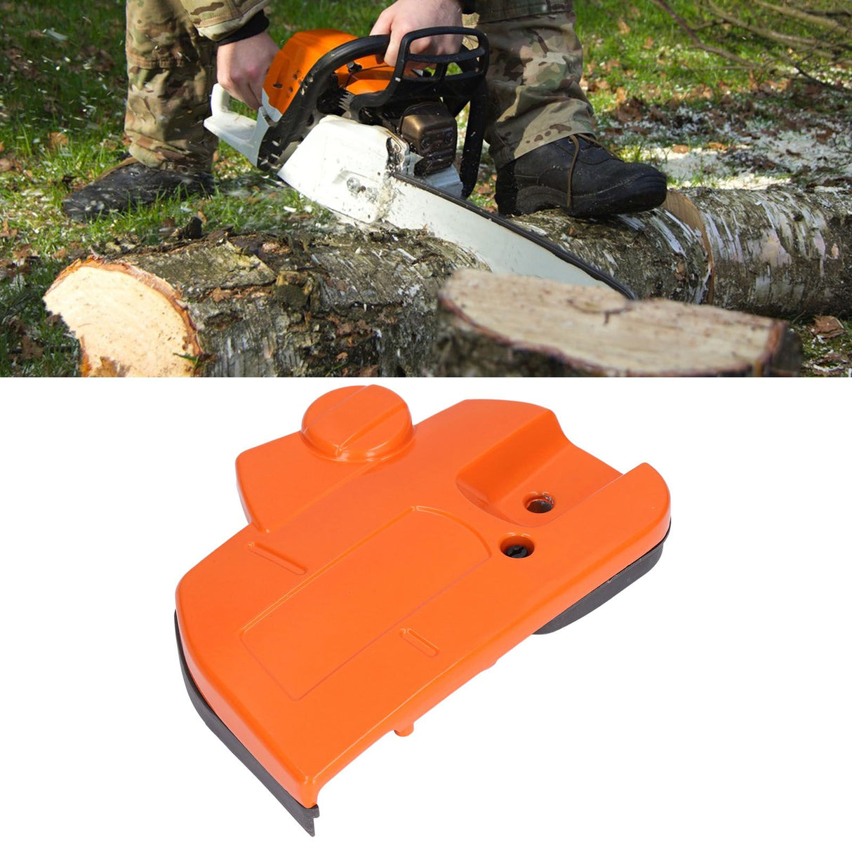 Chainsaw Clutch Cover Side Cover Replacecment Chain Saw Accessories 544097902 for Husqvarna 445 450