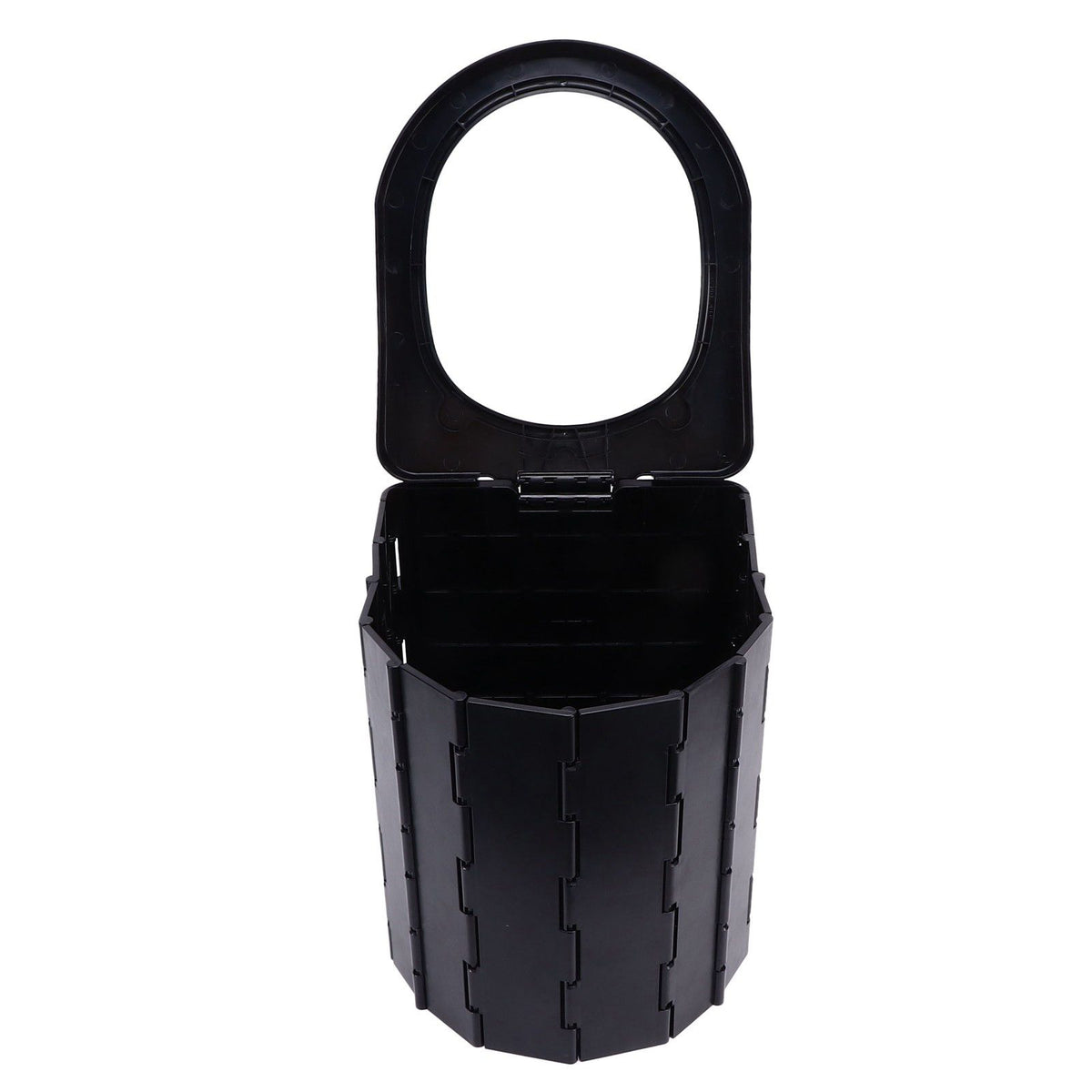 Car Folding Toilet 300 Catties Bearing Capacity Foldable Portable Comfortable Height Porta Potty for Camping TravellingOval