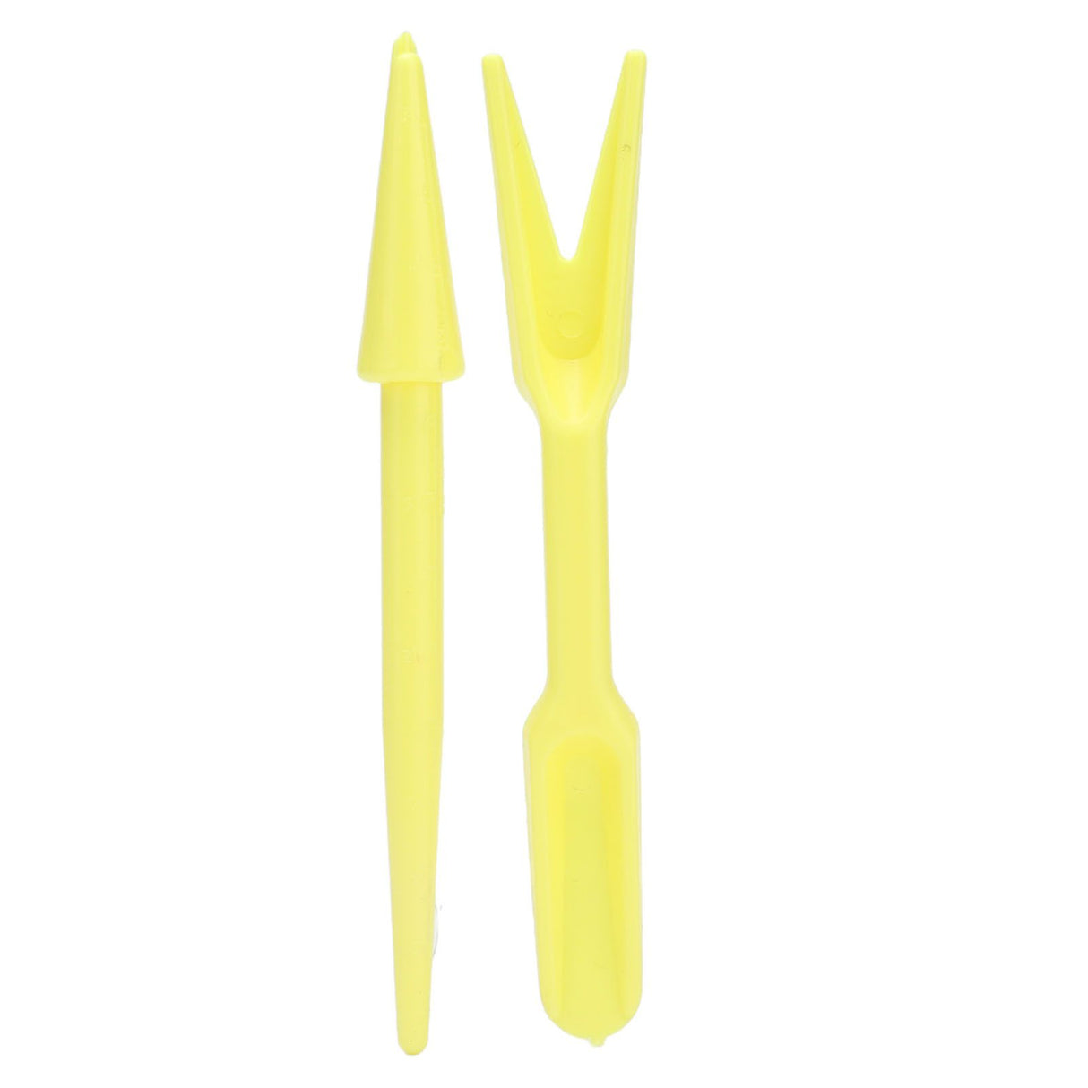 20Sets Small Seed Planter Strong Practicality Small Portable Comfortable to Use Seedling Remover for Vegetable PlantingYellow