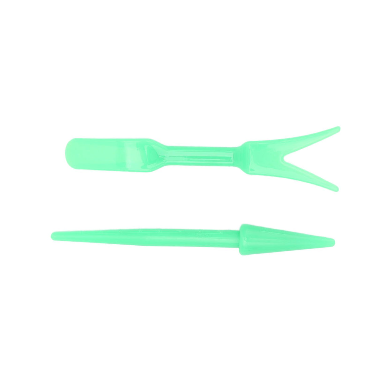 20Sets Small Seed Planter Strong Practicality Small Portable Comfortable to Use Seedling Remover for Vegetable PlantingGreen