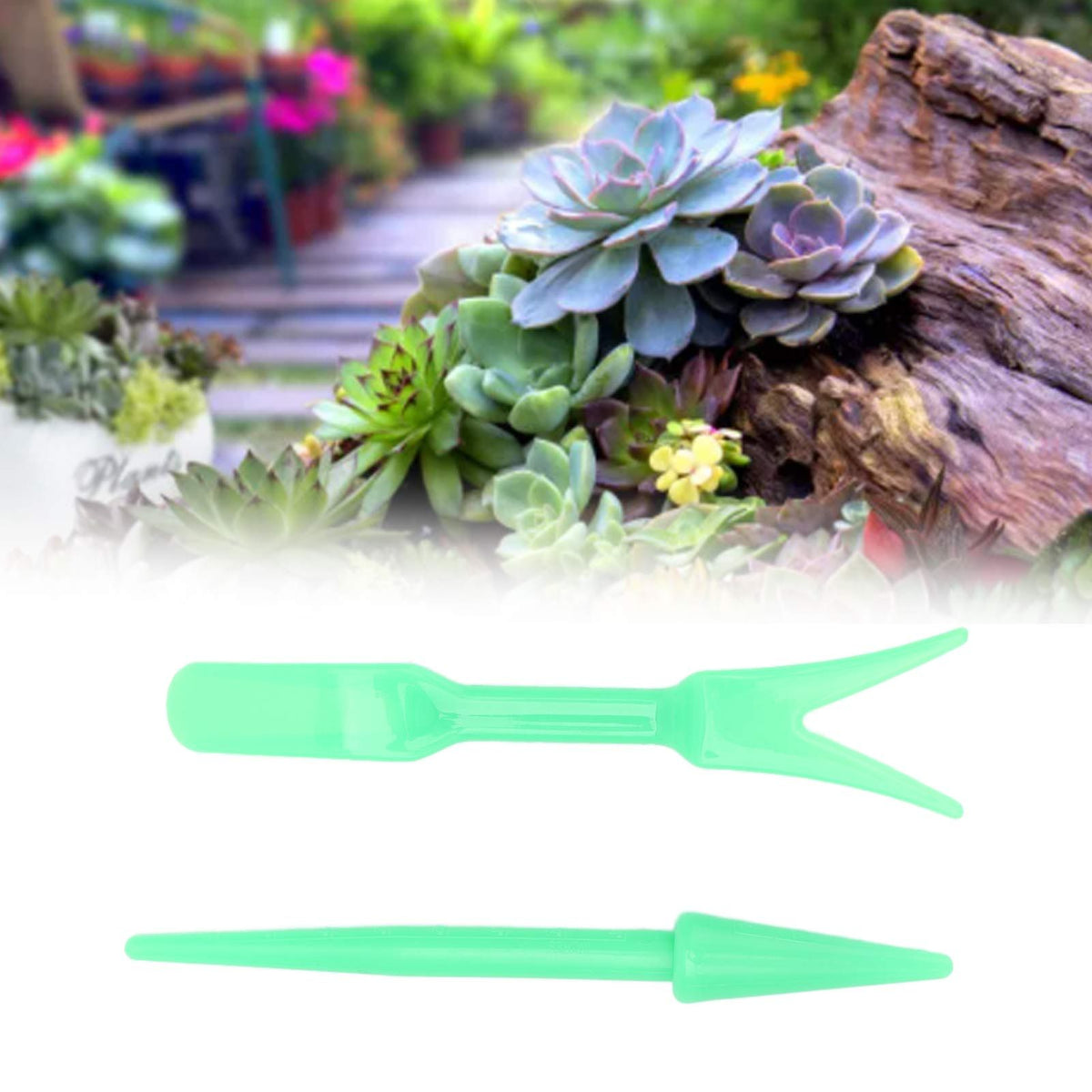 20Sets Small Seed Planter Strong Practicality Small Portable Comfortable to Use Seedling Remover for Vegetable PlantingGreen