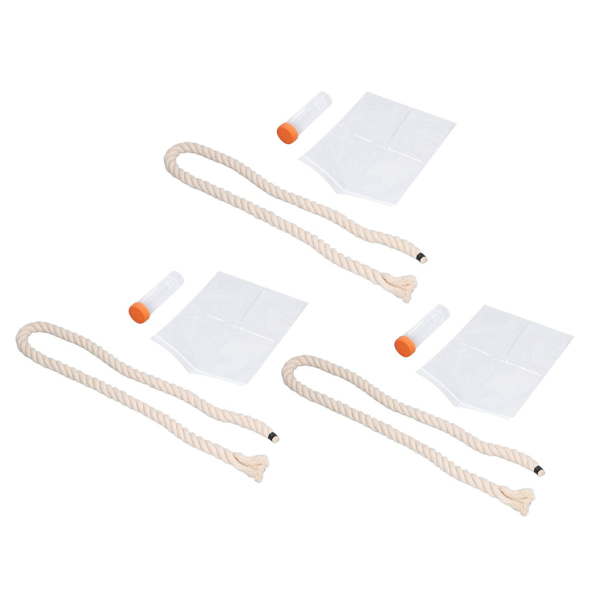3Sets Saliva Sampling Rope Strong Practicability Complete Tools Soft Cotton Rope Swine Fever Detection Tool for Pigs