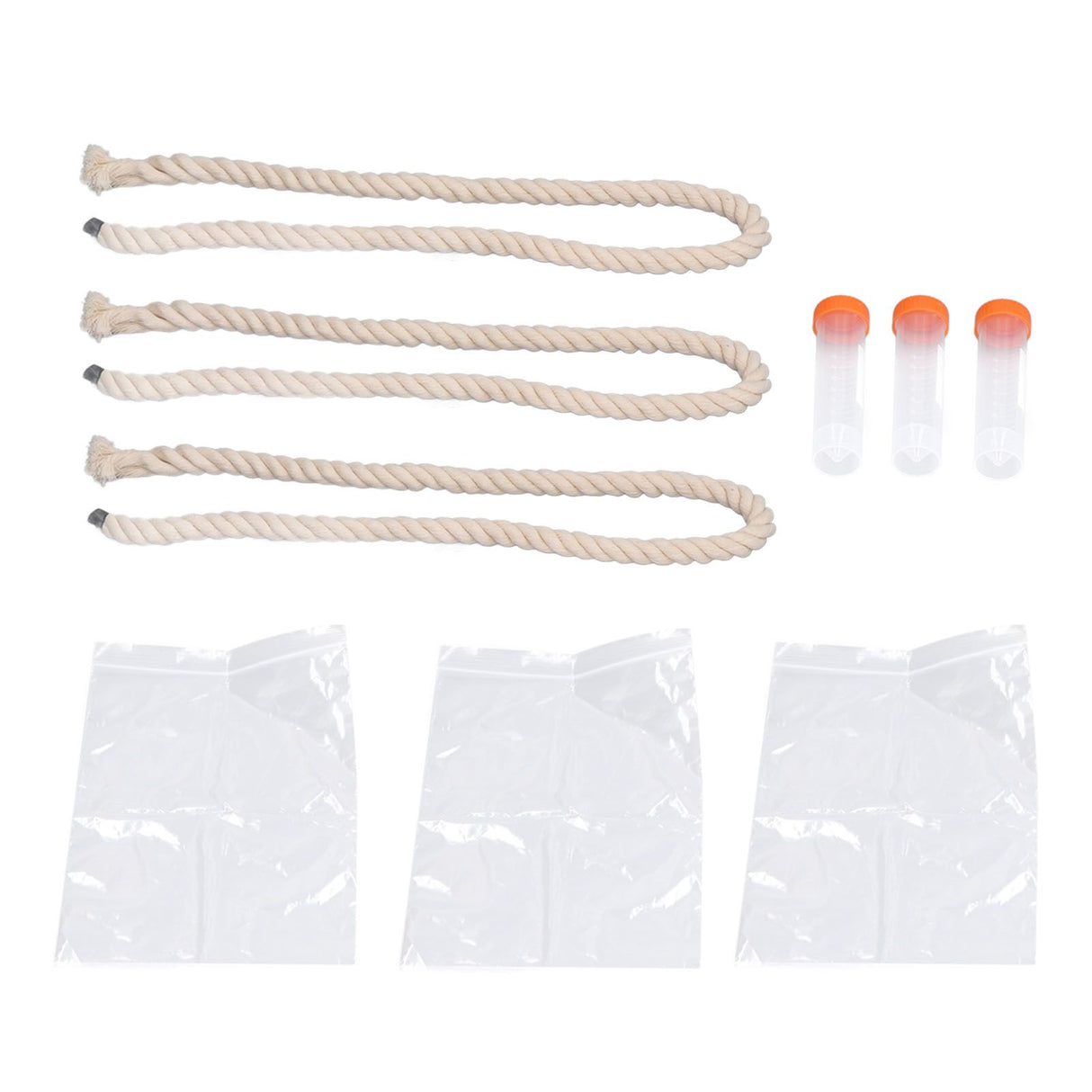 3Sets Saliva Sampling Rope Strong Practicability Complete Tools Soft Cotton Rope Swine Fever Detection Tool for Pigs