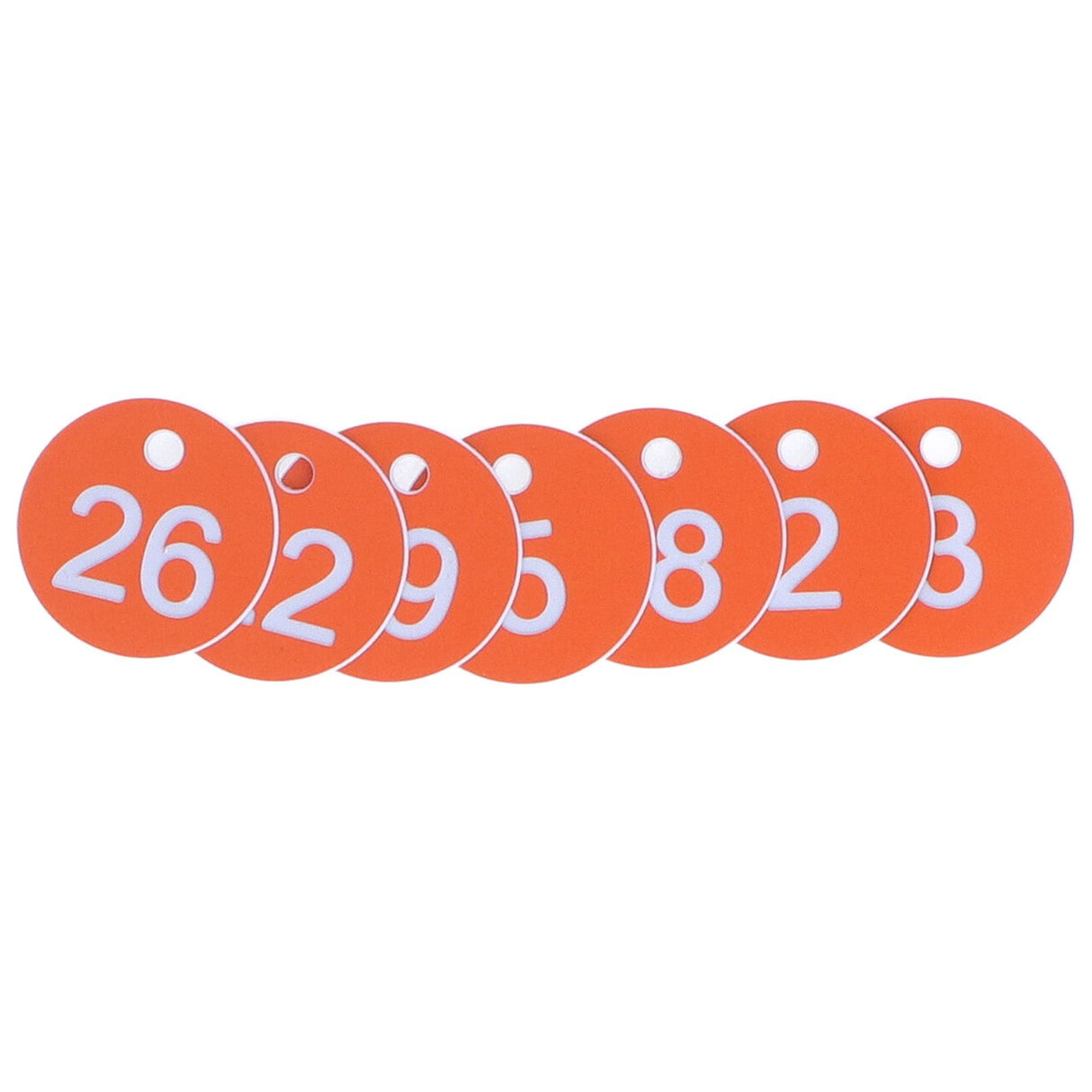 50Pcs Numbered Label Round Simple Beautiful Beehive Tag Breeding Supplies for Beekeeping Animal HusbandryNumbers 1 to 50 Orange