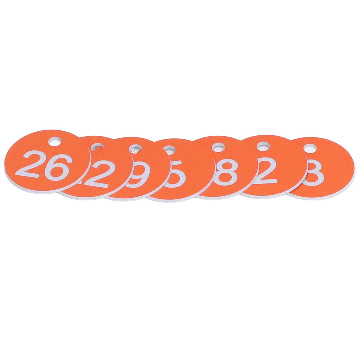 50Pcs Numbered Label Round Simple Beautiful Beehive Tag Breeding Supplies for Beekeeping Animal HusbandryNumbers 1 to 50 Orange