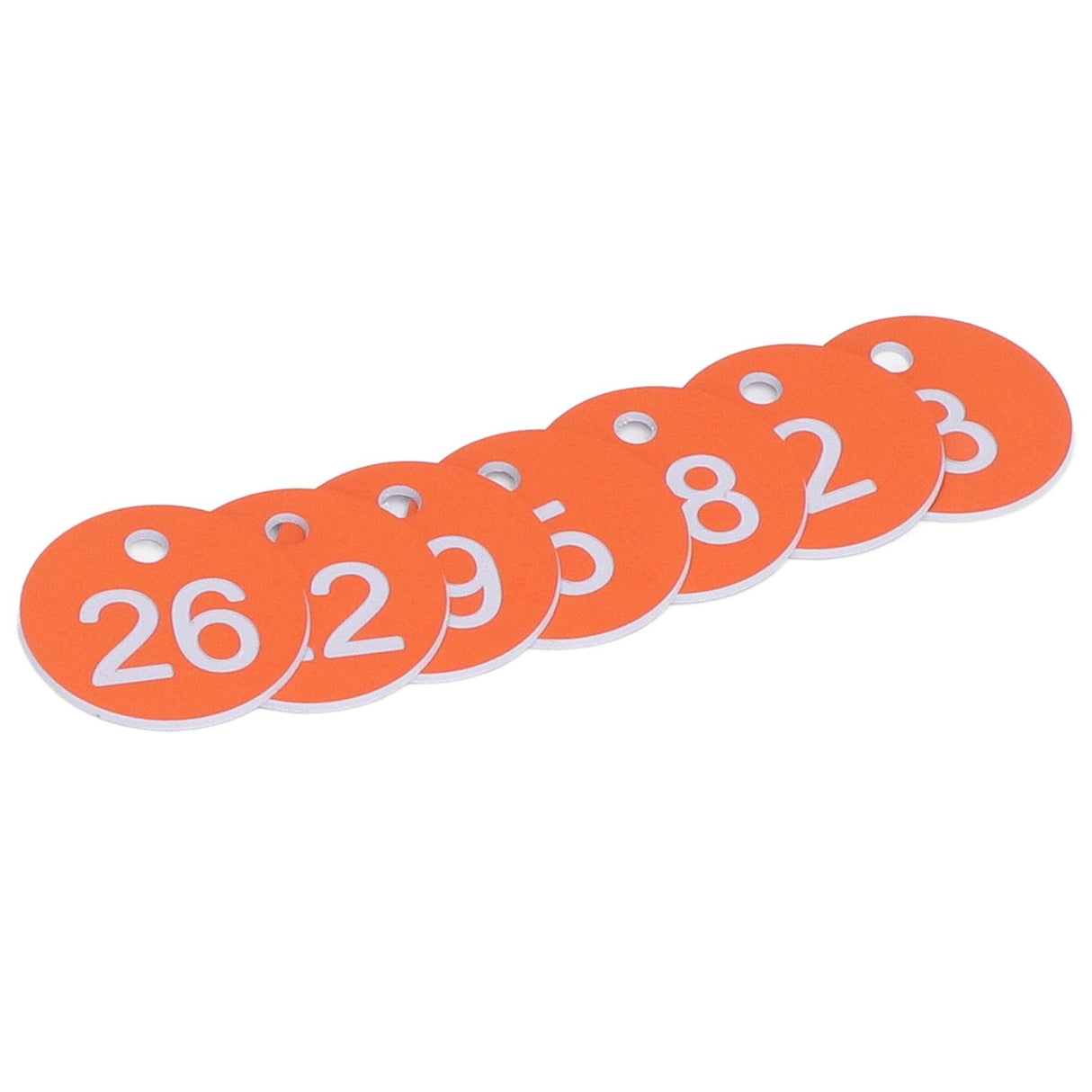 50Pcs Numbered Label Round Simple Beautiful Beehive Tag Breeding Supplies for Beekeeping Animal HusbandryNumbers 1 to 50 Orange