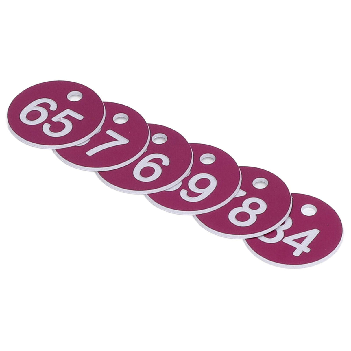 50Pcs Numbered Label Round Simple Beautiful Beehive Tag Breeding Supplies for Beekeeping Animal HusbandryNumbers 51 to 100 Purple