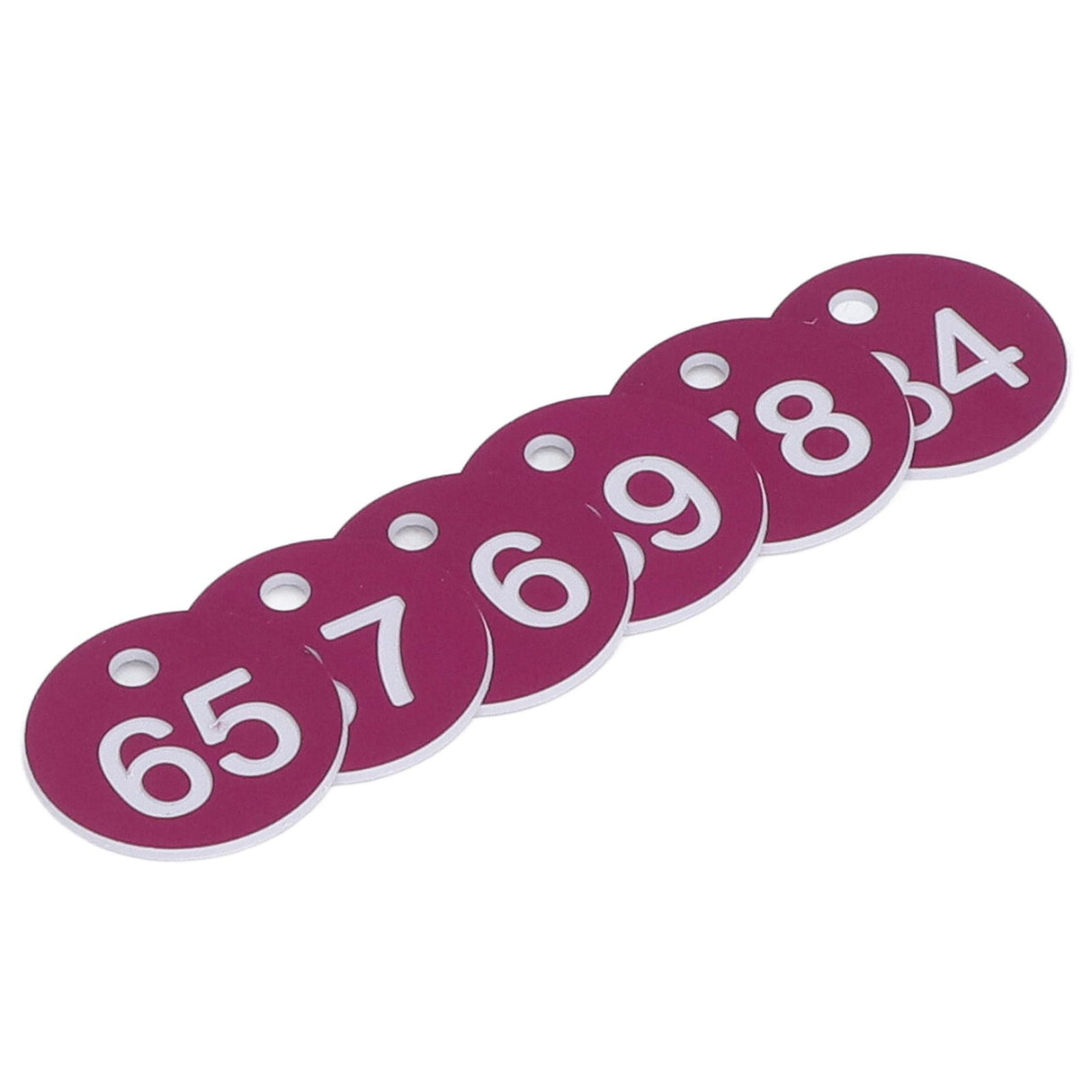 50Pcs Numbered Label Round Simple Beautiful Beehive Tag Breeding Supplies for Beekeeping Animal HusbandryNumbers 51 to 100 Purple