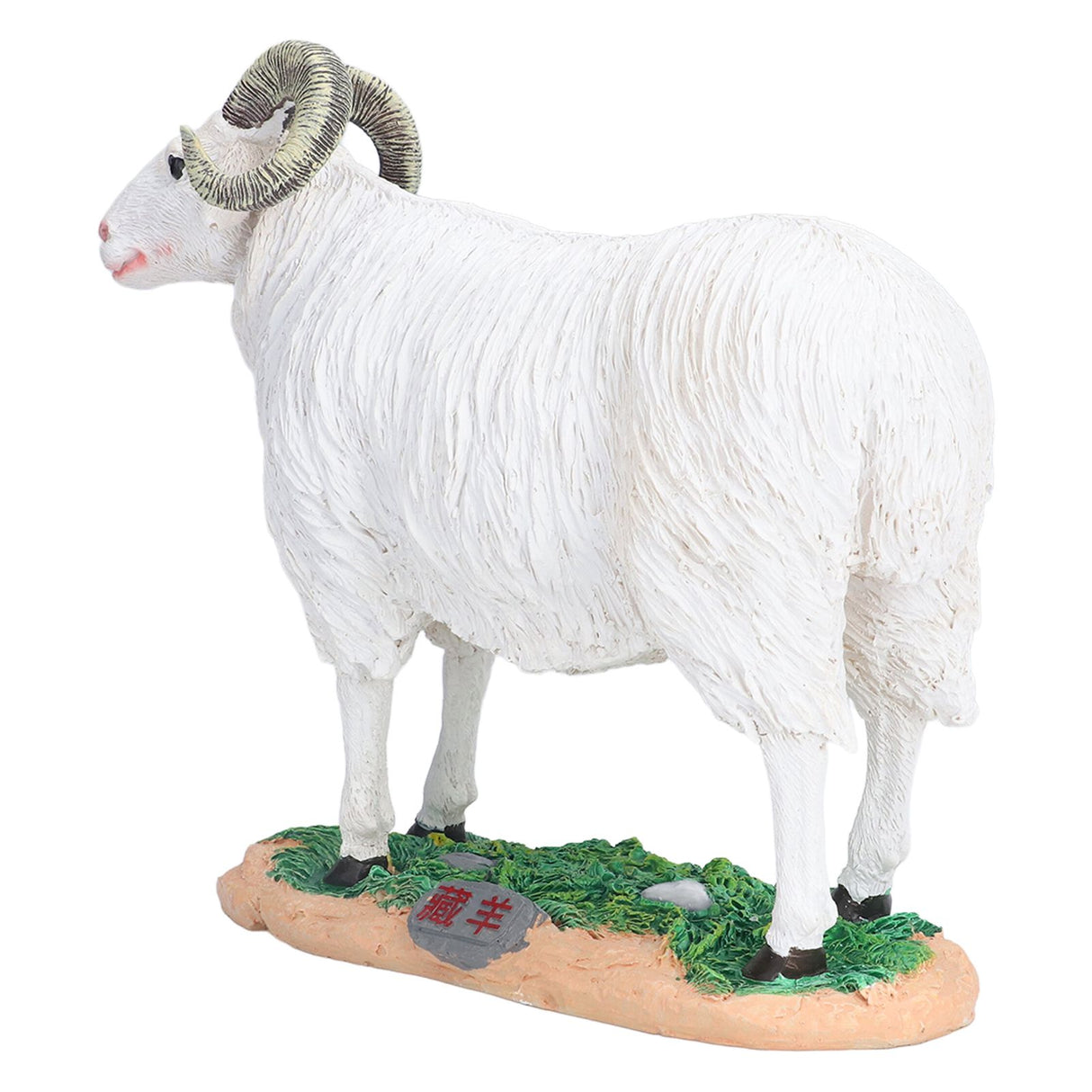 Sheep Statue Cute Vivid Rustic Waterproof Resin Sheep Figurine for Home Yard Garden Office Decoration