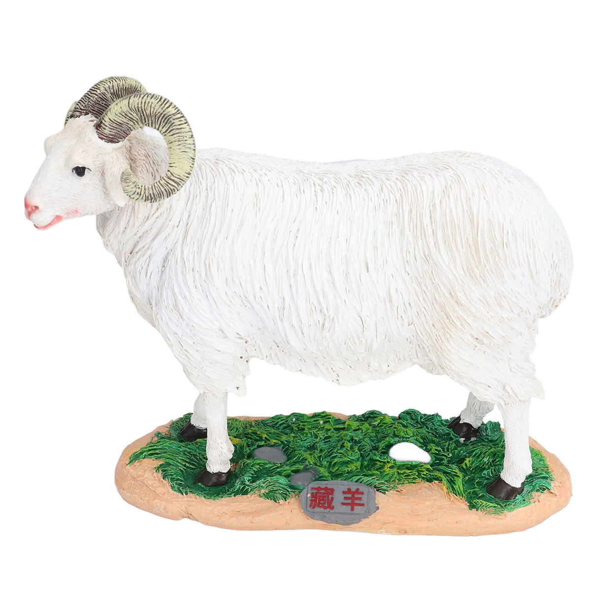 Sheep Statue Cute Vivid Rustic Waterproof Resin Sheep Figurine for Home Yard Garden Office Decoration