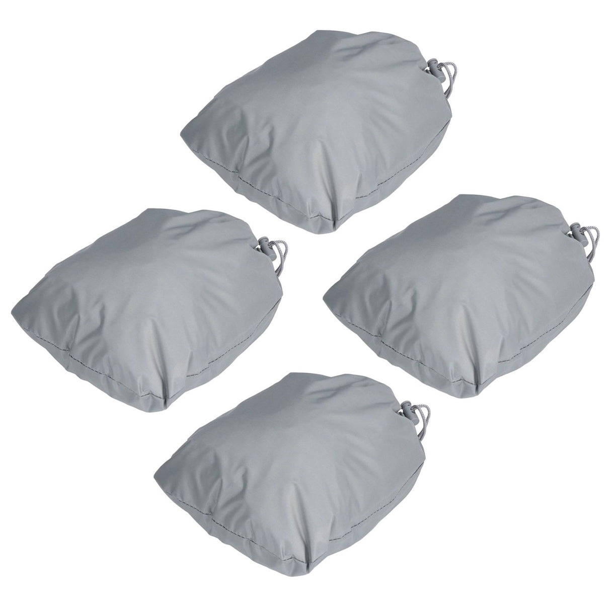 4PCS Car Rearview Mirror Protective Cover 190T Polyester Taffeta Faucet Frost Guard CoverGrey