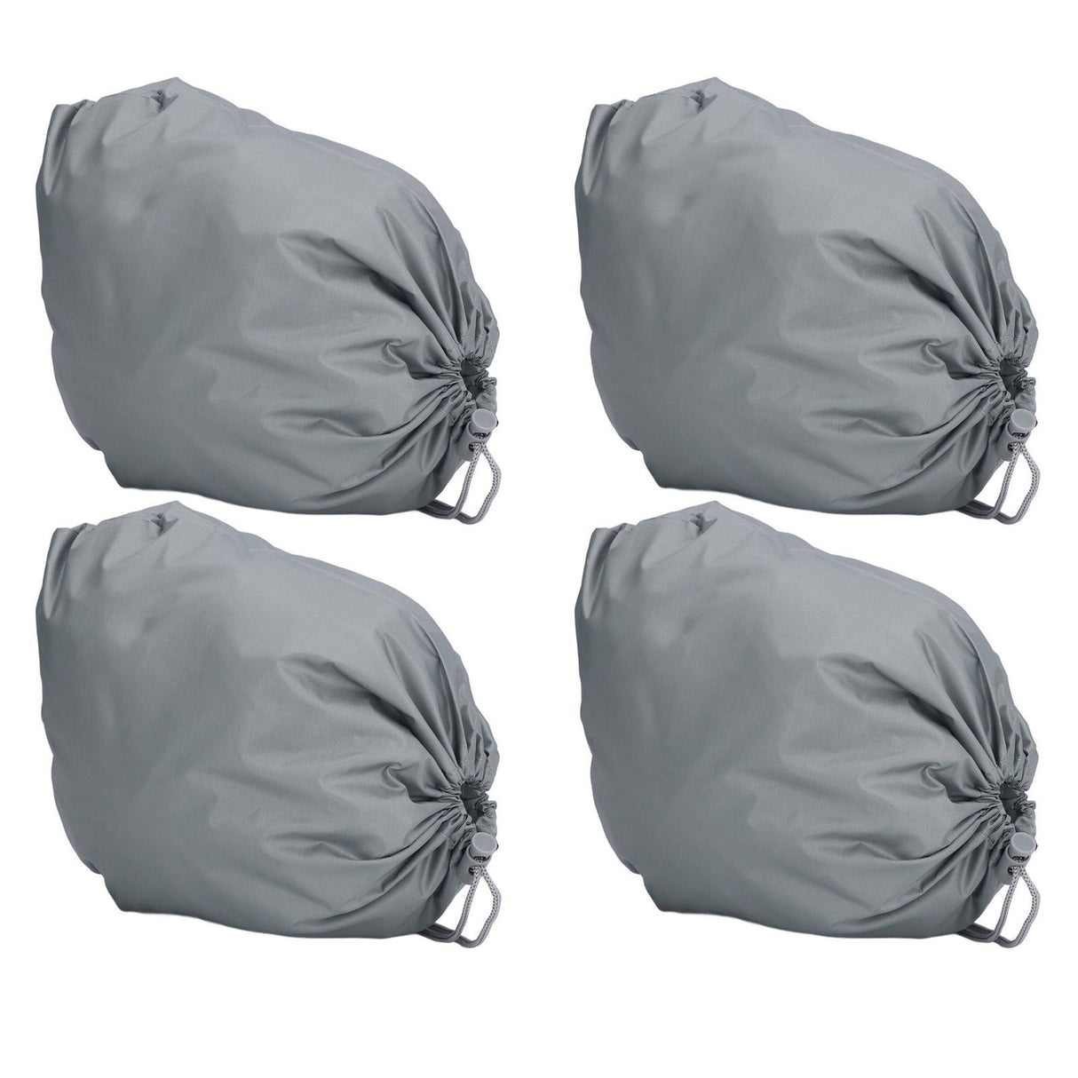 4PCS Car Rearview Mirror Protective Cover 190T Polyester Taffeta Faucet Frost Guard CoverGrey