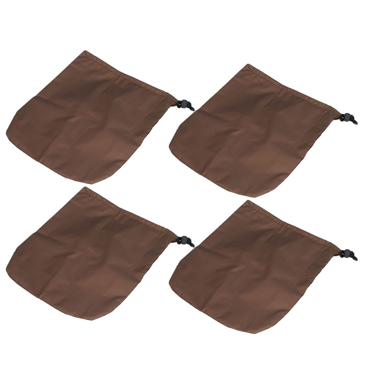 4PCS Car Rearview Mirror Protective Cover 190T Polyester Taffeta Faucet Frost Guard CoverBrown