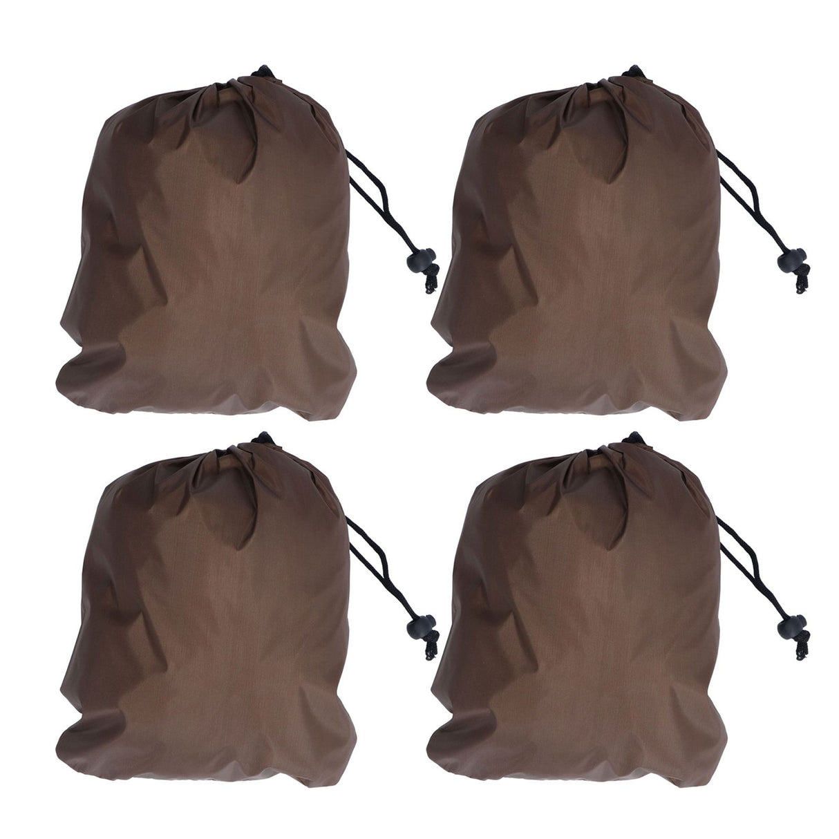 4PCS Car Rearview Mirror Protective Cover 190T Polyester Taffeta Faucet Frost Guard CoverBrown
