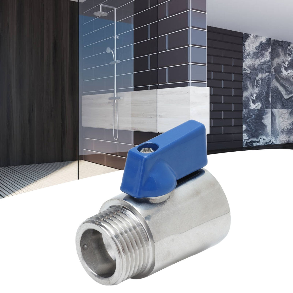 5/8 Inch BSP PN63 Mini Ball Valve 304 Stainless Steel Mini Sanitary Female To Male Ball Valve for Beer Homebrew Tap Head
