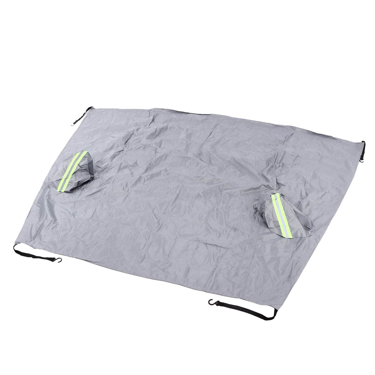 Windshield Cover Waterproof Snowproof Large Coverage Area Universal Windshield Protector with Reflective StripsGrey