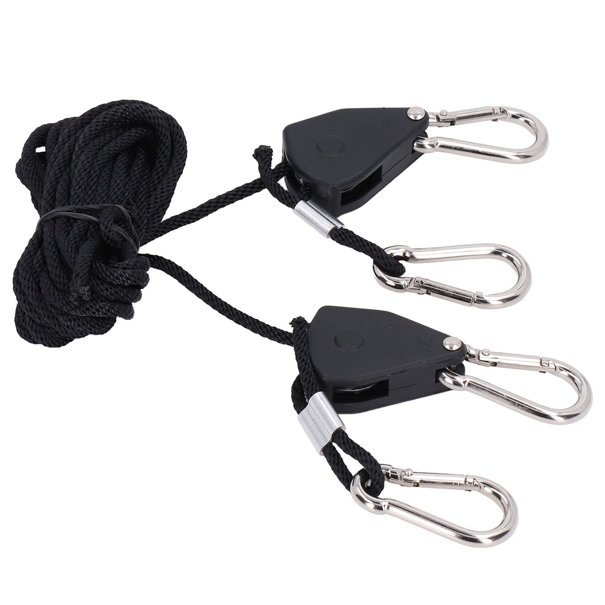 2PCS 1/8in Grow Light Rope Hanger Adjustable Heavy Duty Rope Clip Hanger High Strength Rope Hanger