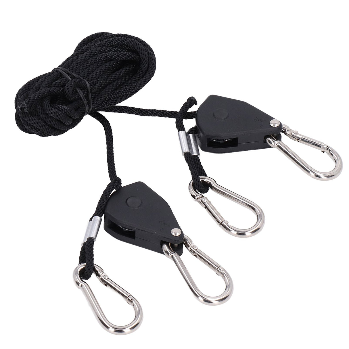 2PCS 1/8in Grow Light Rope Hanger Adjustable Heavy Duty Rope Clip Hanger High Strength Rope Hanger