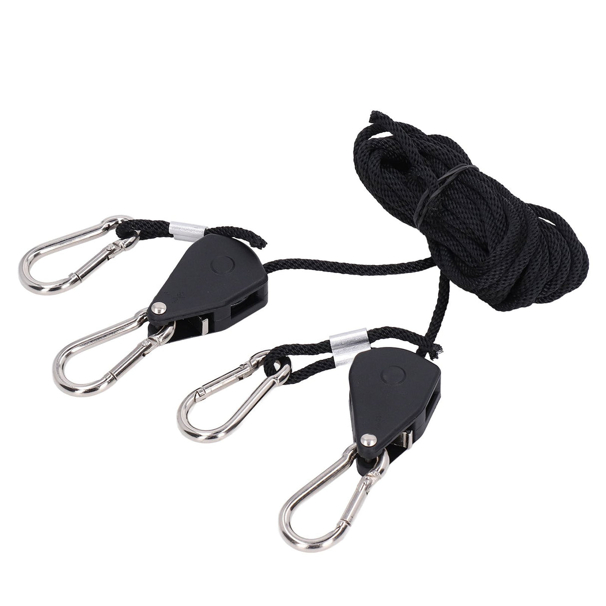 2PCS 1/8in Grow Light Rope Hanger Adjustable Heavy Duty Rope Clip Hanger High Strength Rope Hanger
