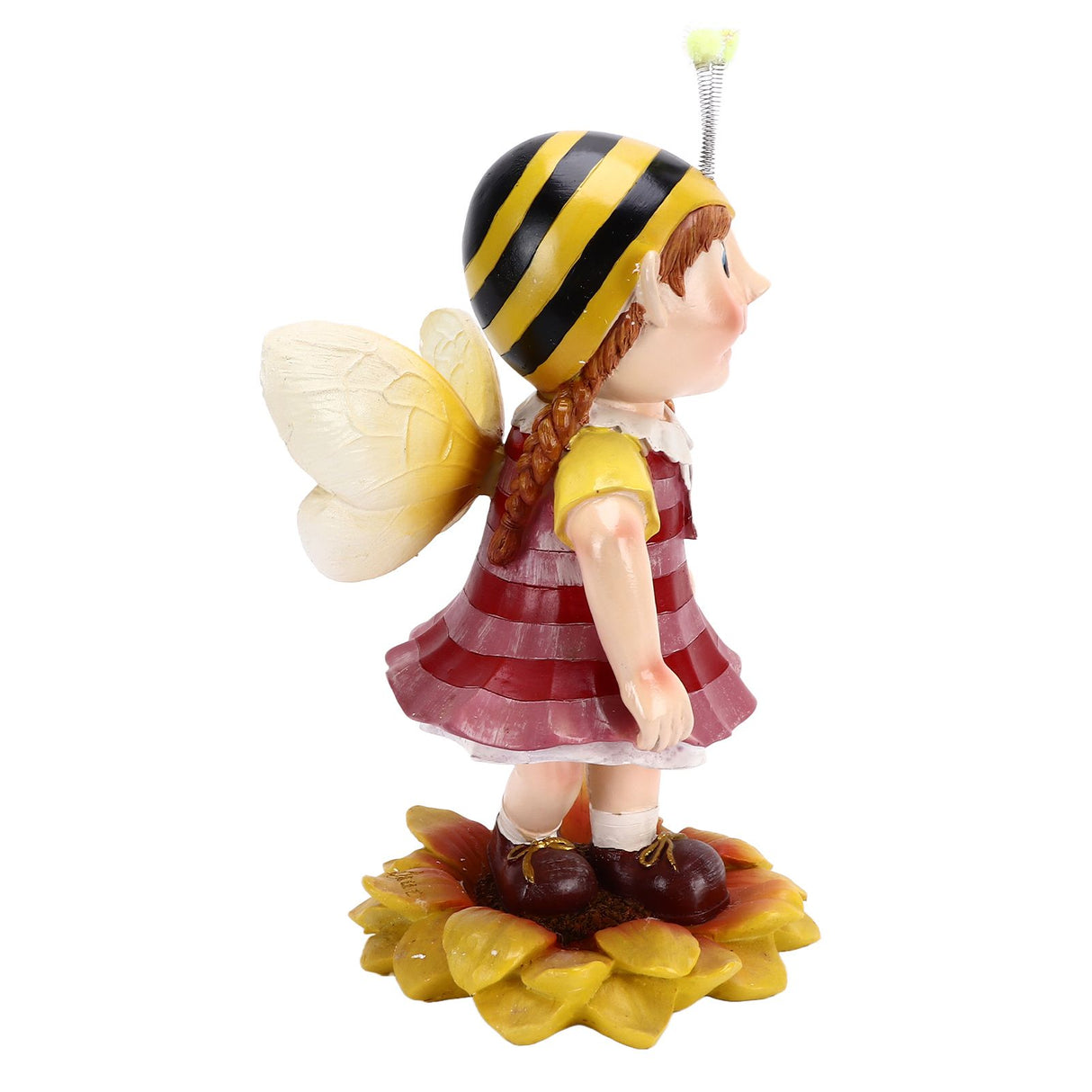 Garden Resin Ornament Cartoon Bee Waterproof Pastoral Style Outdoor Statue for Courtyard Indoor