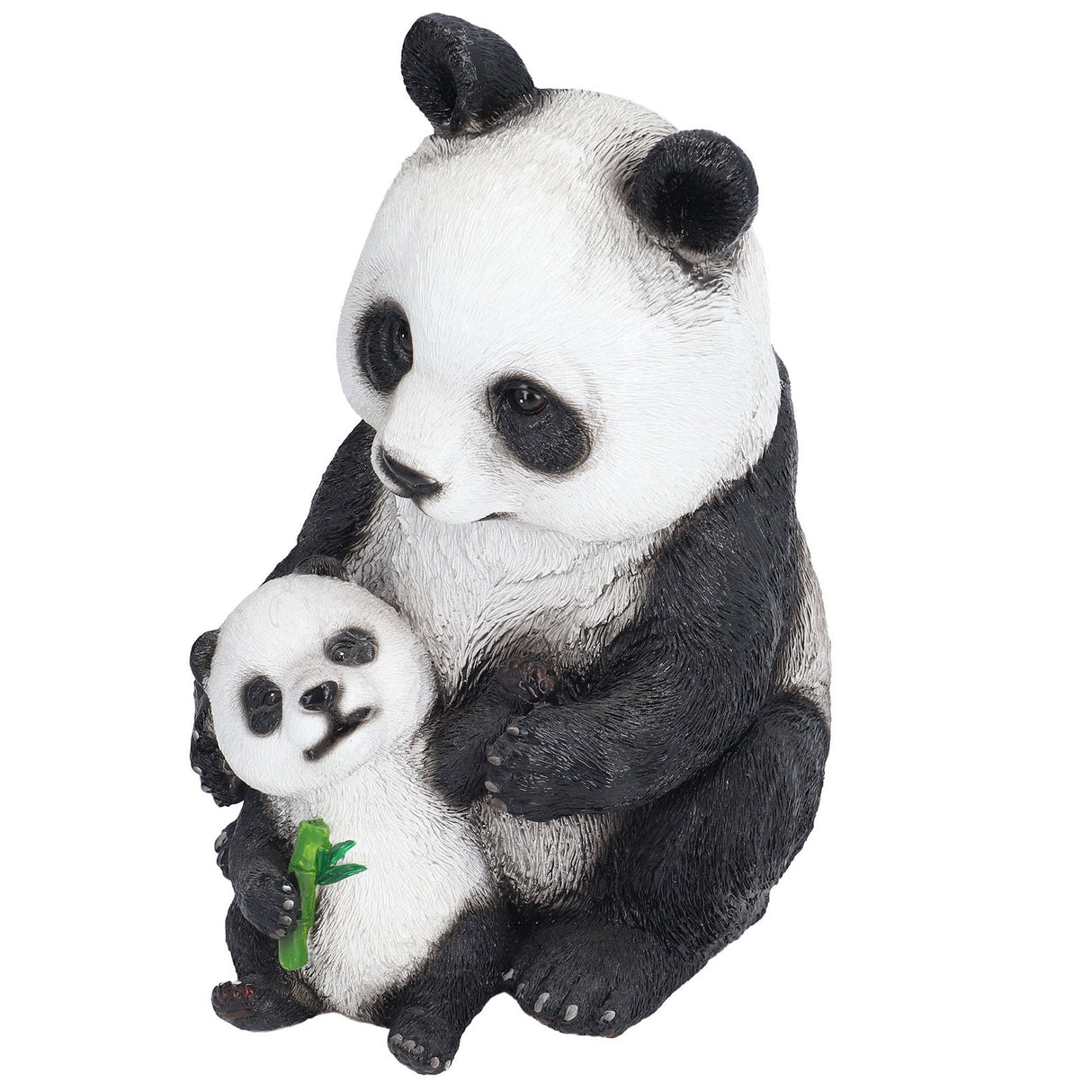 Simulation Panda Ornaments Synthetic Resin Bear Ornaments for Garden Lawn Desk Decoration