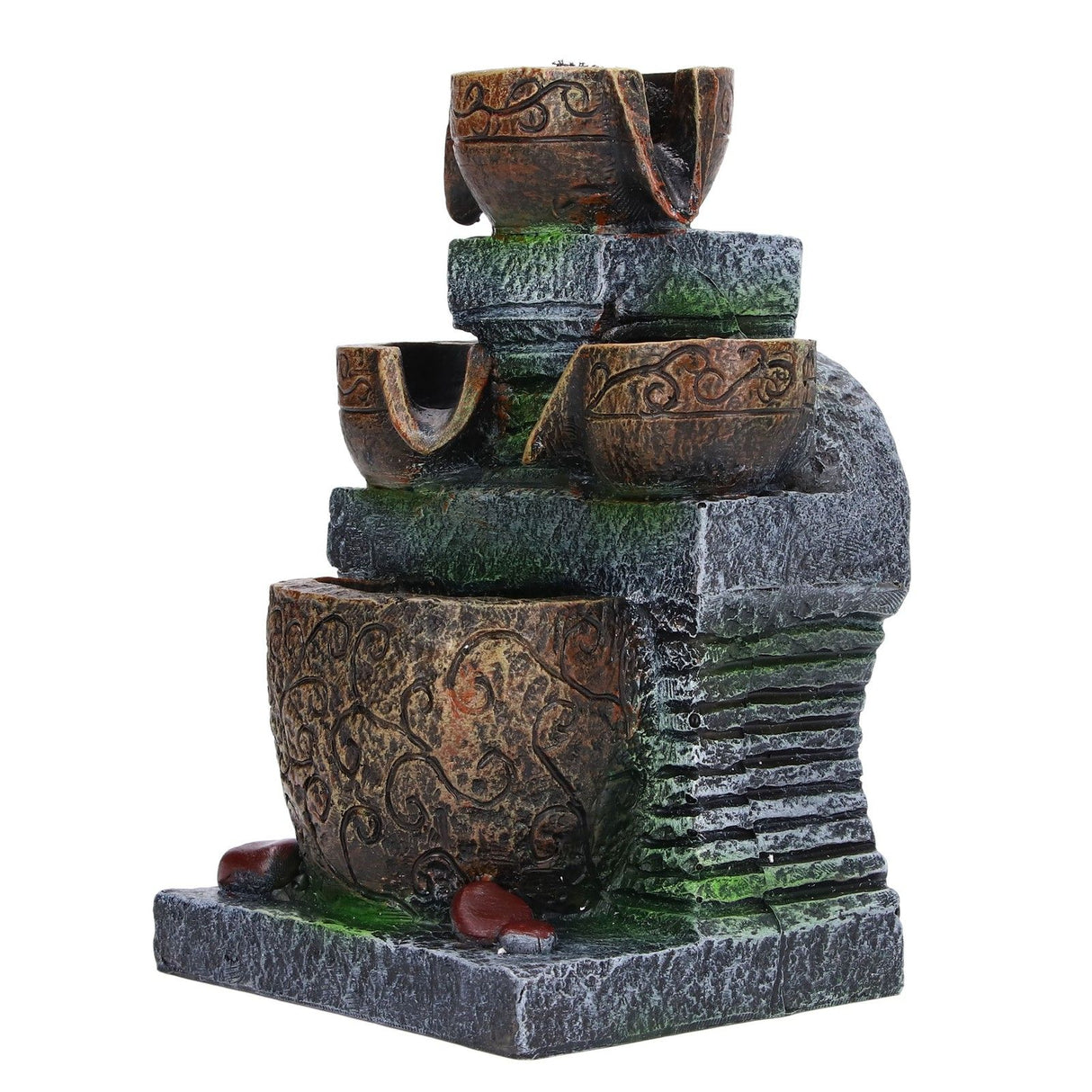 Indoor Fountain Three Layer Design USB Power Elegant Style Fashionable Decorative Home Ornaments for Office 5V