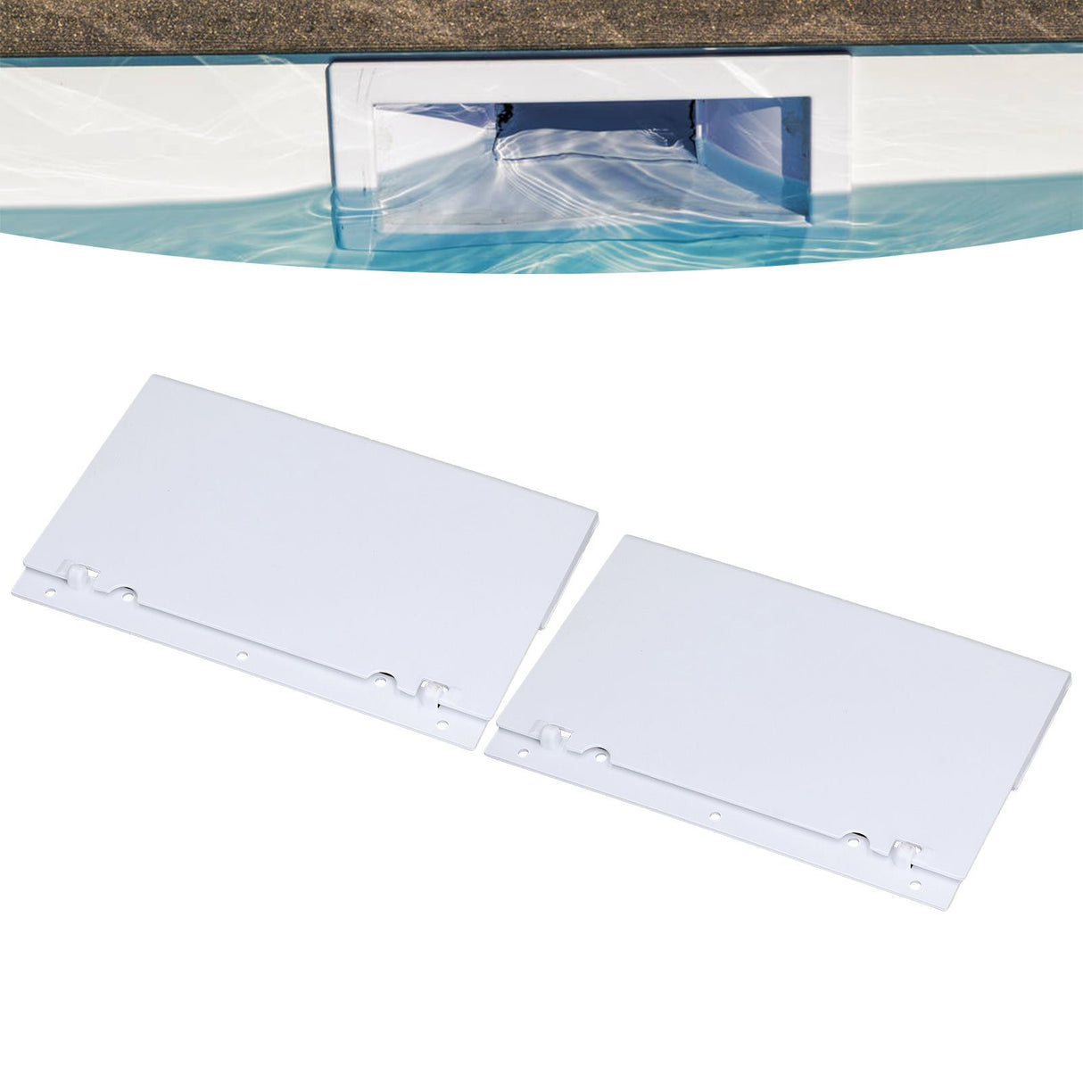 2pcs Skimmer Assembly Plastic Replacement Swimming Pool Gate Weir Baffle for PENTAIR
