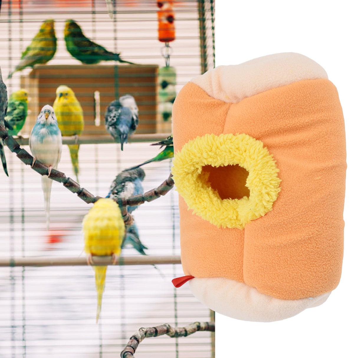 Bird Bed Hamster Golden Bear Parrot Hedgehog Mini Foldable Warmth Thick Hanging Nest