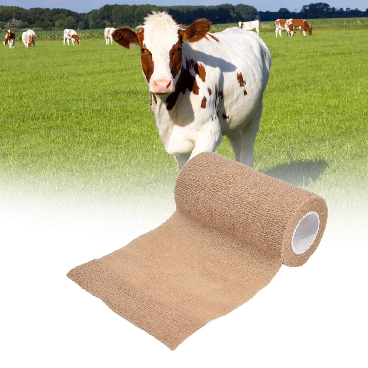 12PCS Self Adhesive Bandage Non Woven Bandage Cattle Bandage Farm Supplies for Dog Cat Horse