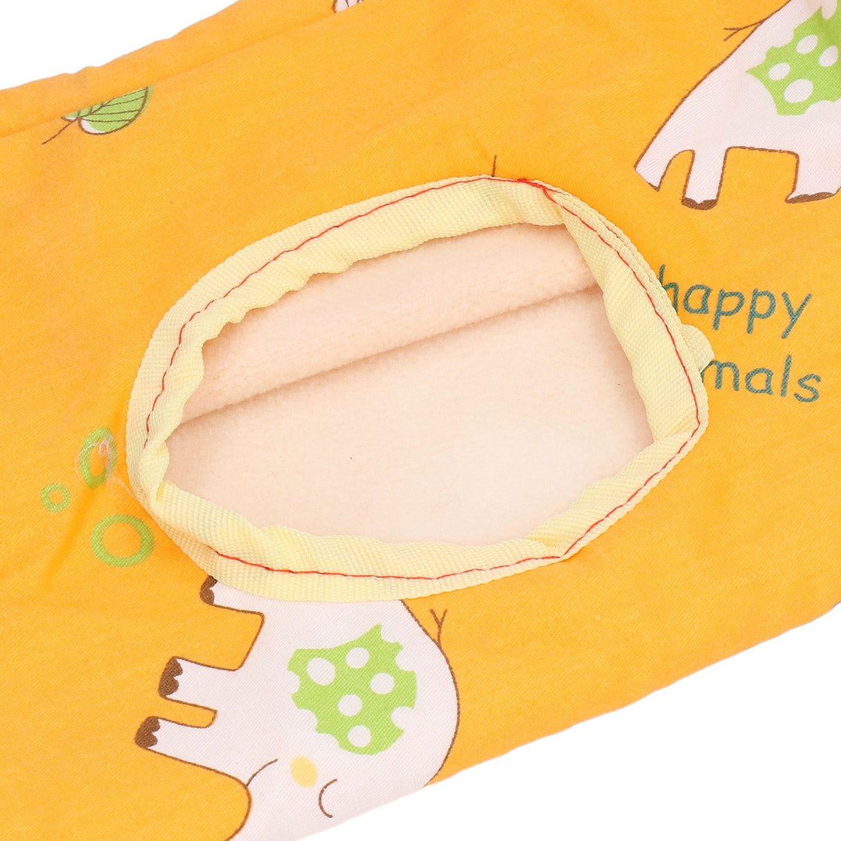 Bird Hut Foldable Soft Comfortable Flannel Orange Triangular Bird Hanging Bed with Hooks for Parrots Hamsters Squirrels