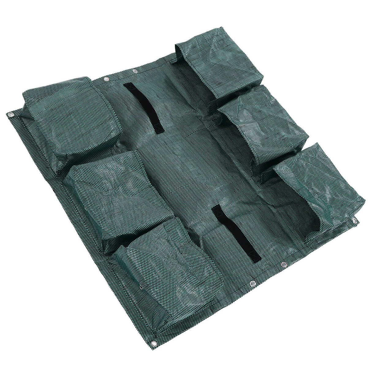 Hanging Garden Double Sided Planter Grow Bags Breathable with 6 Pockets for Garden Fence Home Balcony Decoration