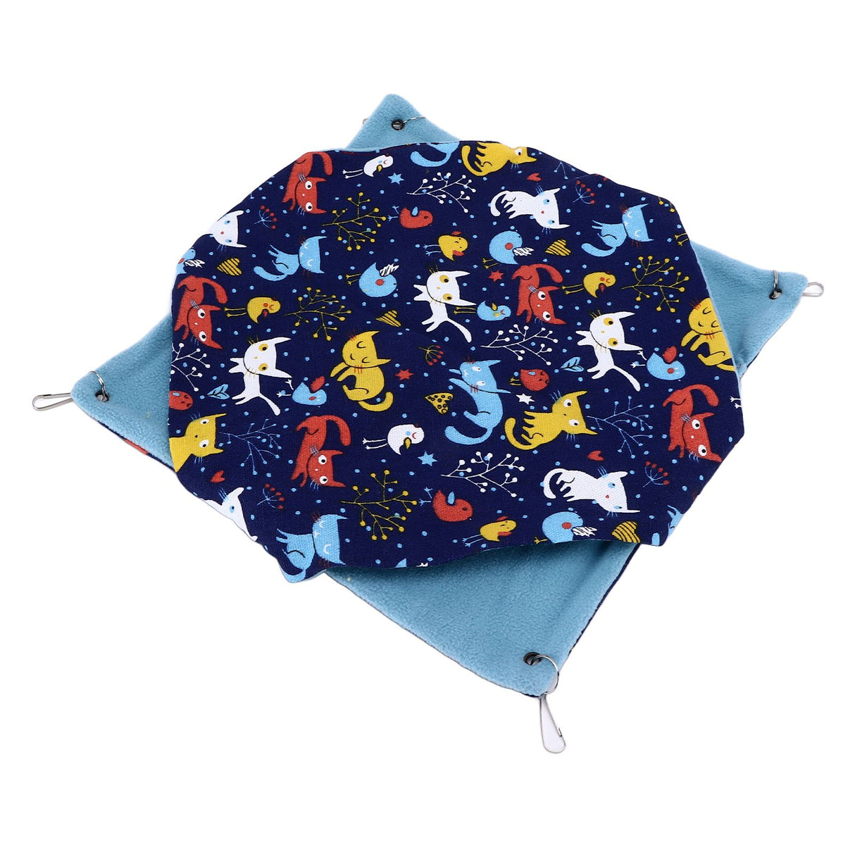 Pet Double Layer Warm Hammock Safe Warm Foldable Hanging Pet Sleeping Bag for Small Pets Hamster