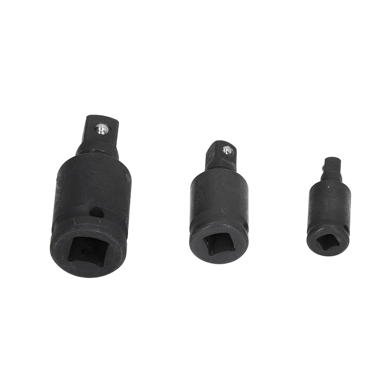 3PCS Universal Joint Socket Adapter 1/2 1/4 3/8 Drive Impact Adapter Socket Extension Adapter
