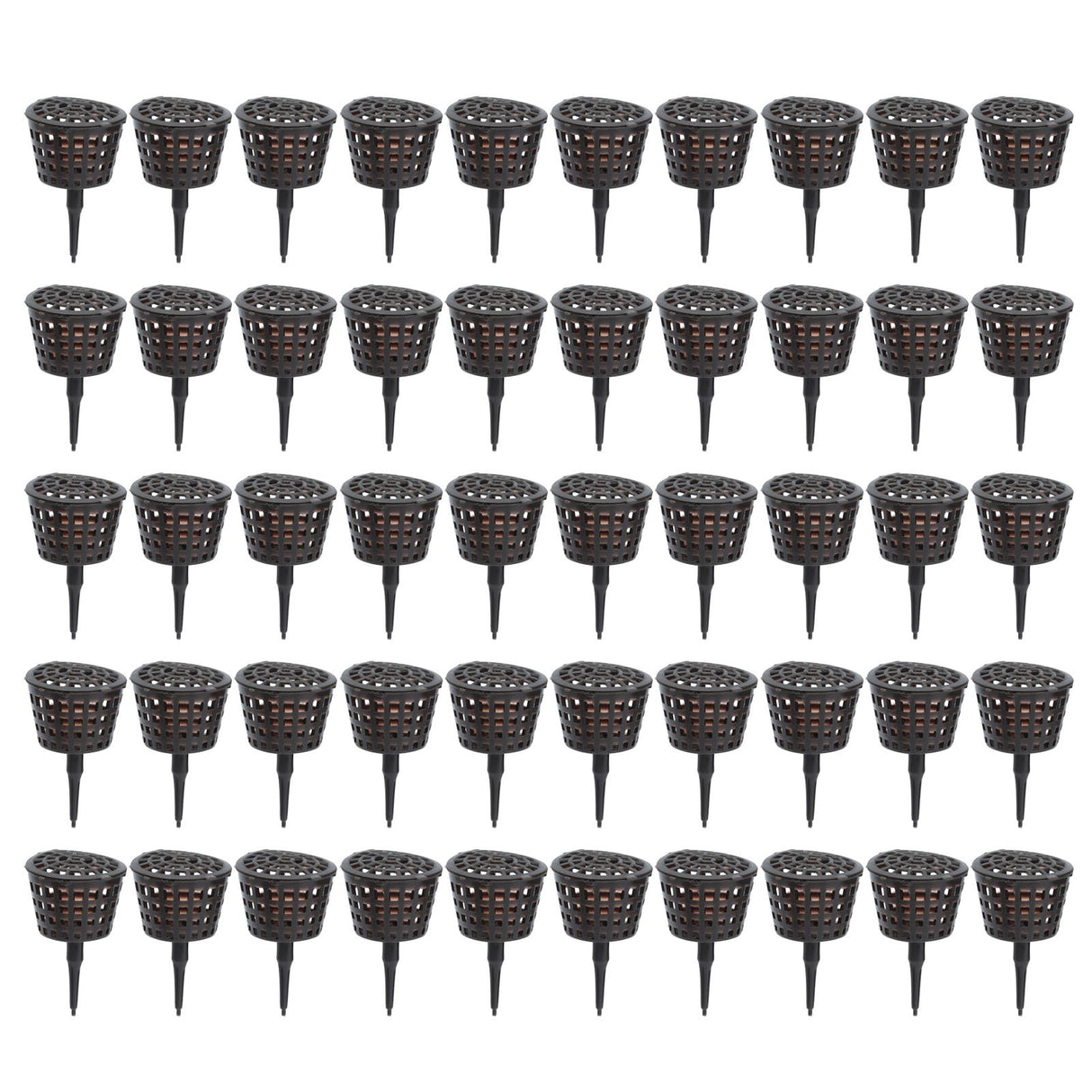 50Pcs Fertilizer Basket Plastic Sturdy Durable Planting Fertilization Box for Potted Plants Home Balconies Garden