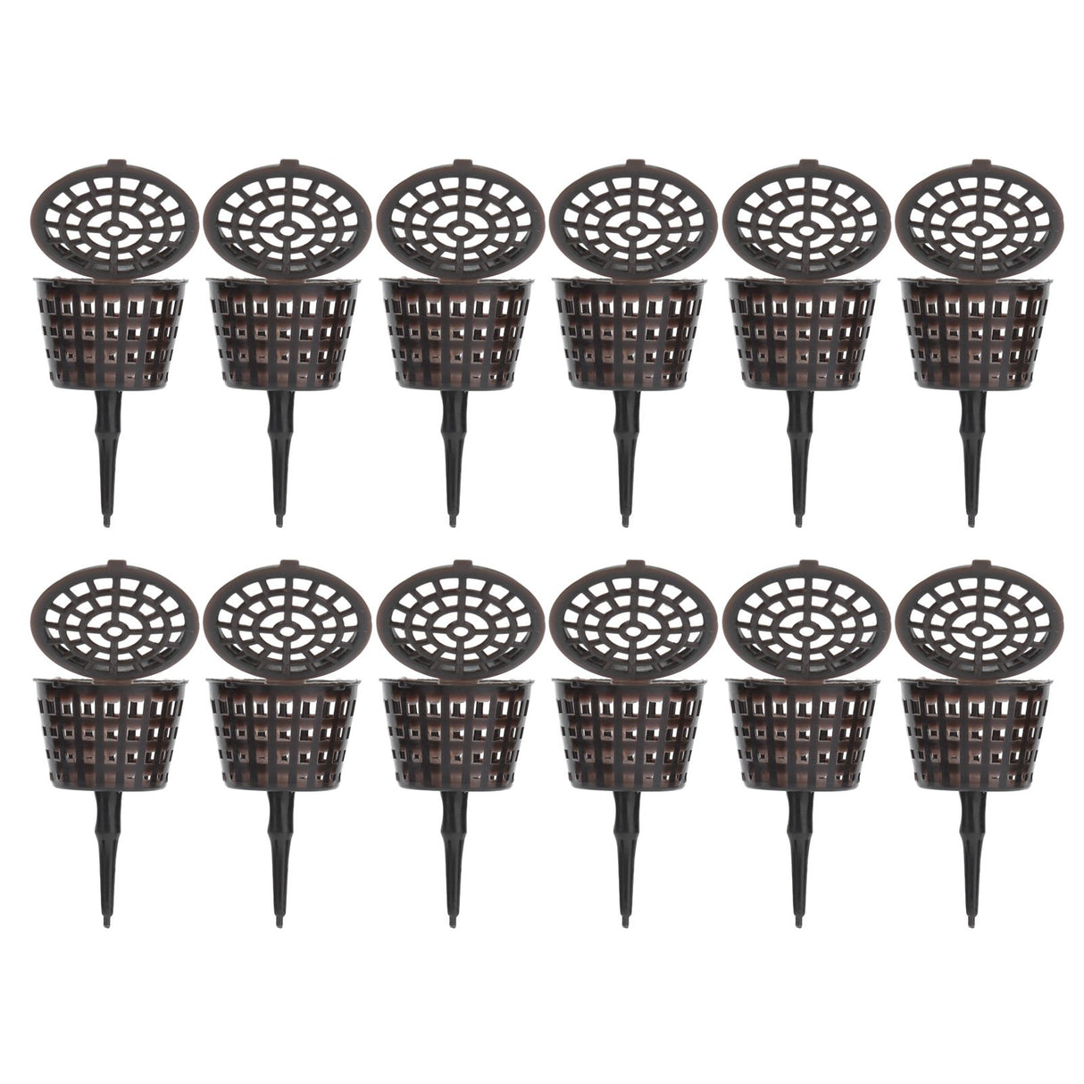 50Pcs Fertilizer Basket Plastic Sturdy Durable Planting Fertilization Box for Potted Plants Home Balconies Garden