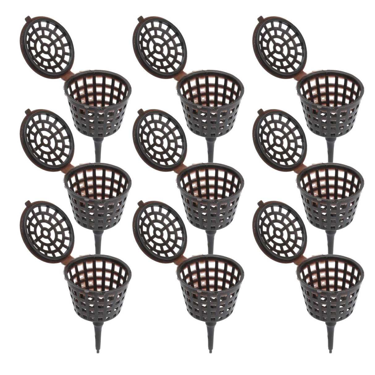 50Pcs Fertilizer Basket Plastic Sturdy Durable Planting Fertilization Box for Potted Plants Home Balconies Garden