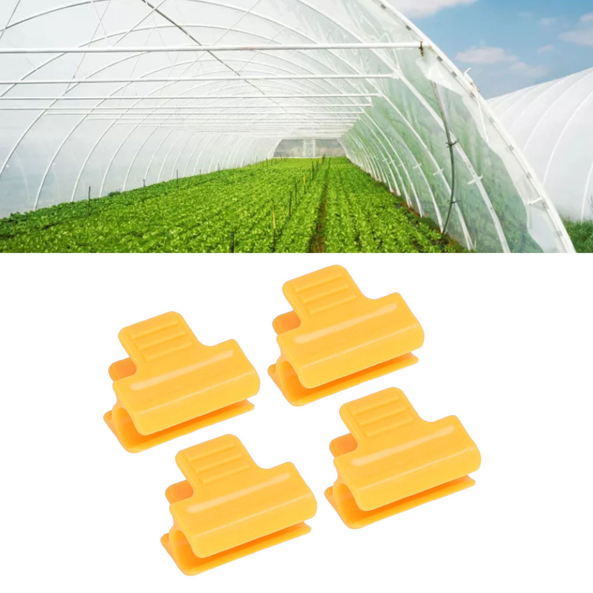 50pcs/set Shade Cloth Clips Rust Resistance Steel Wire Pressure Film Clip for Greenhouse