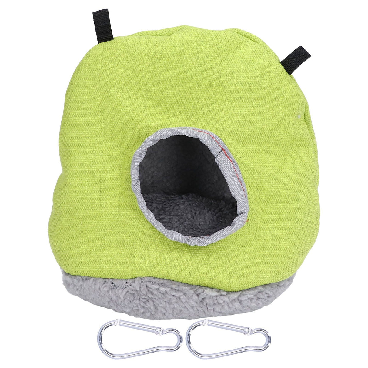 Warm Birdhouse Round Shape Soft Plush Save Space Easy Clean Safety Parrots HouseGreen