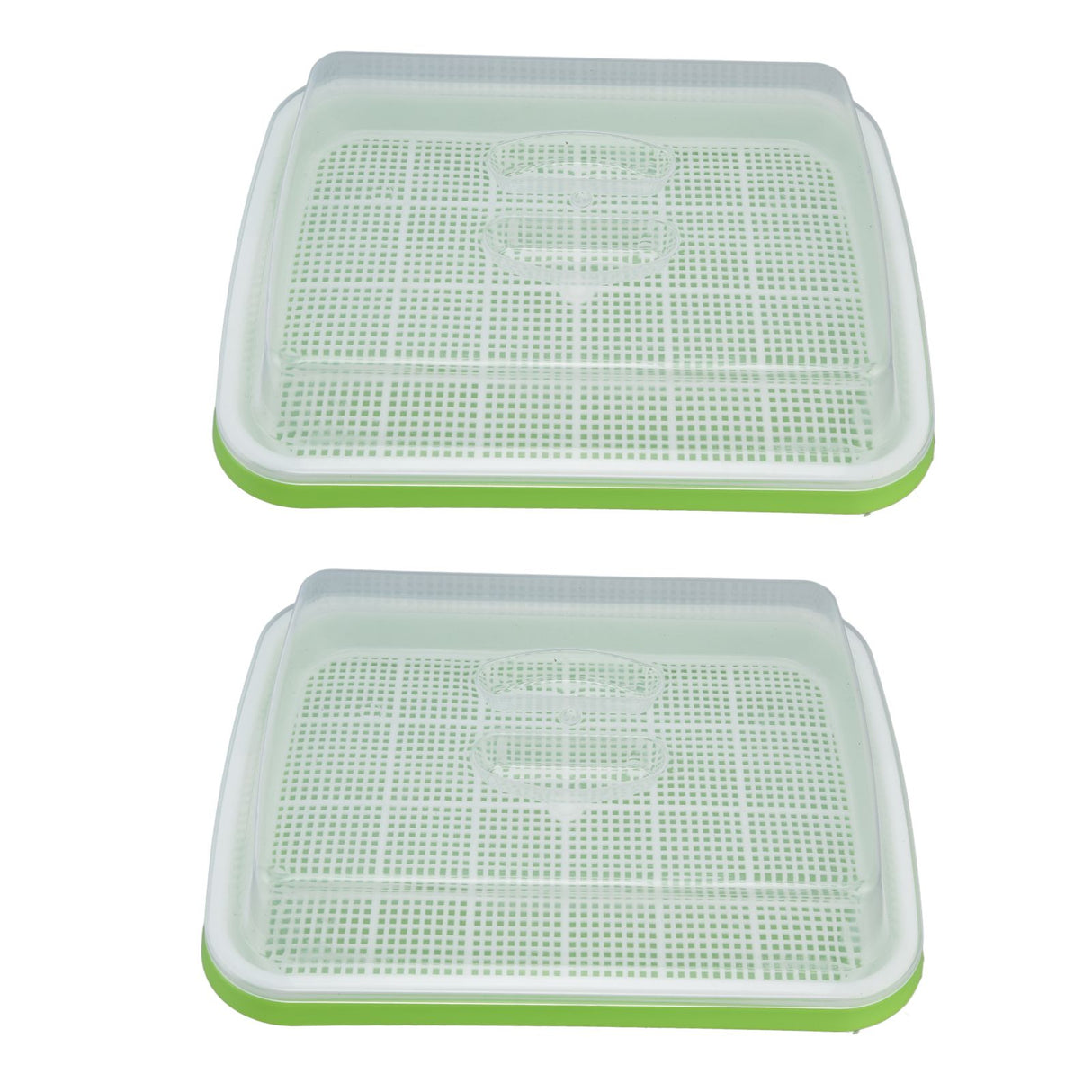 Sprouting Tray Transparent Lid Dense Small Holes Fine Workmanship Plastic Material Seed Sprouter