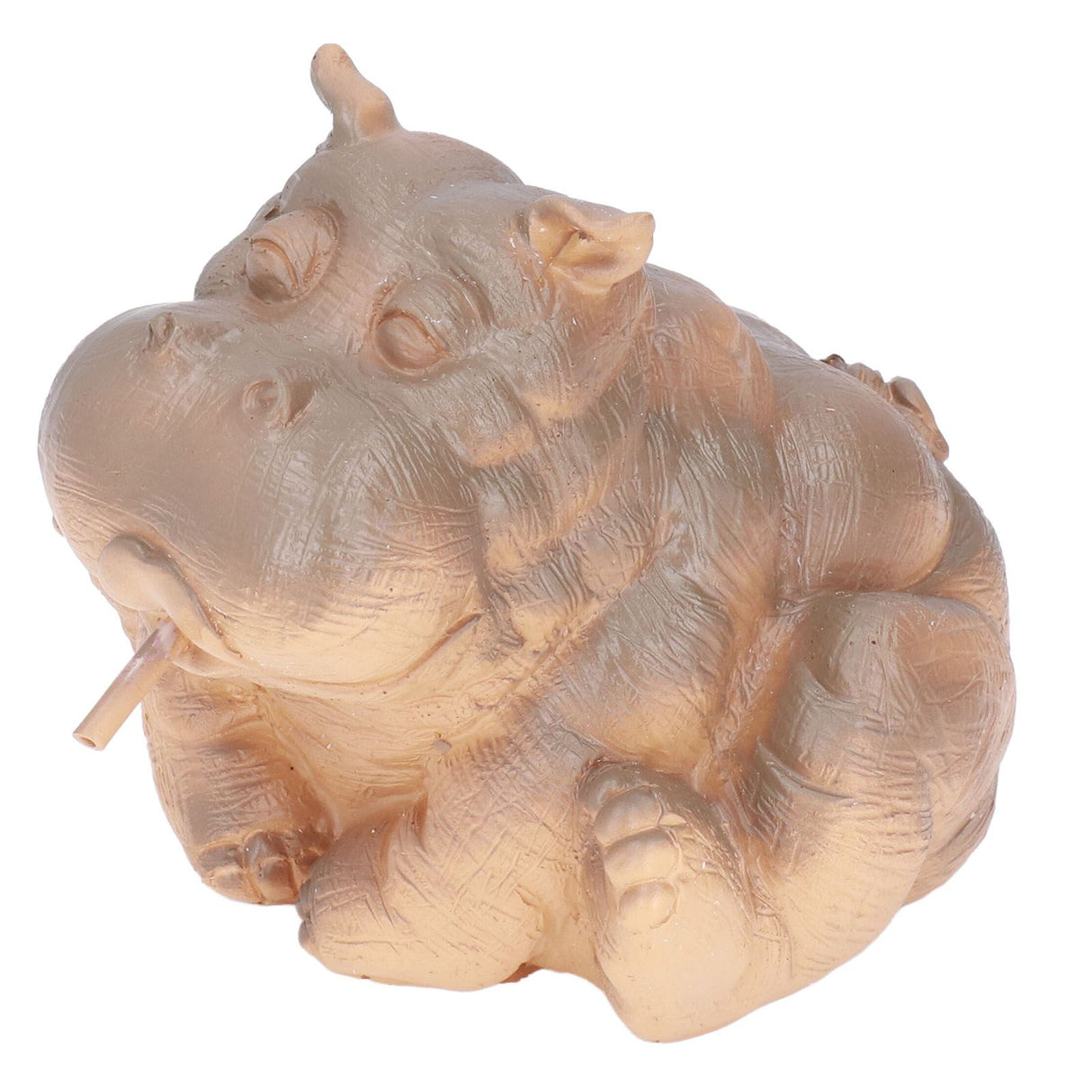 Hippo Decor Hippo Appearance Fine Workmanship Resin Material Small Volume Pond Spitters