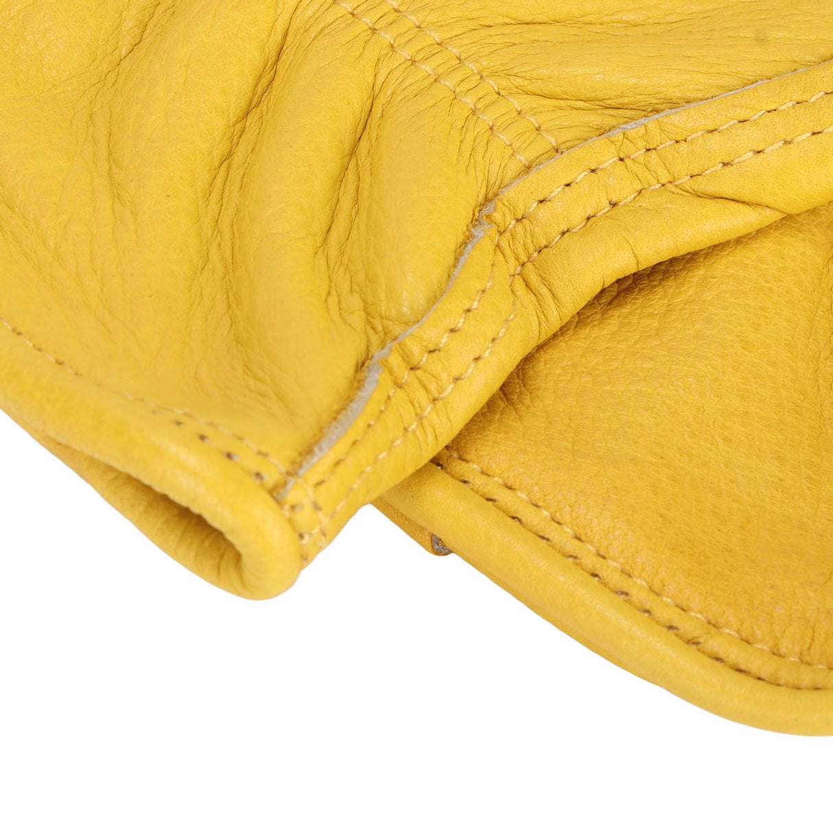 Garden Cowhide Gloves Wear Resistance Full Finger Leather Gloves for Outdoor CyclingM