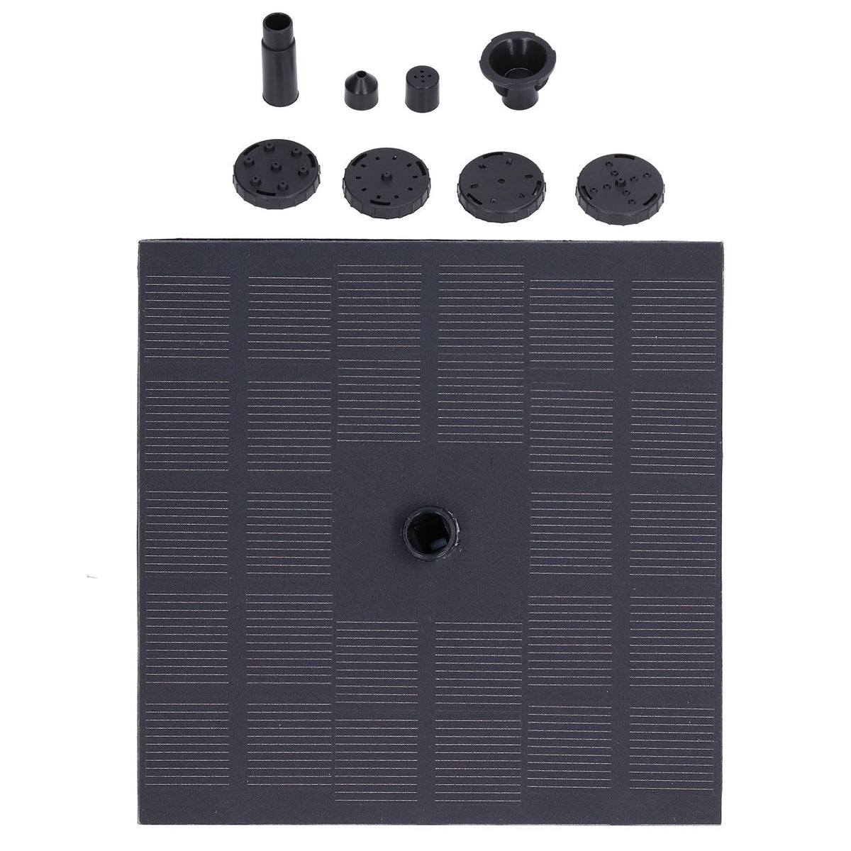 Solar Water Pump Monocrystalline Silicon Square Floating Outdoor Waterscape Fountain 7V 1.4W