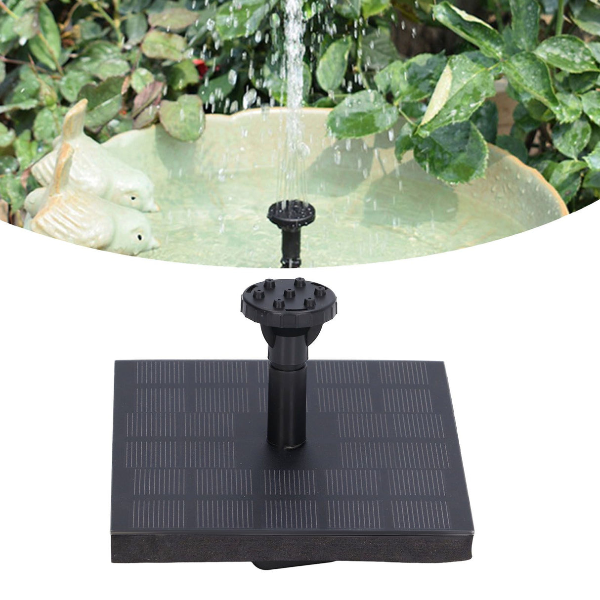 Solar Water Pump Monocrystalline Silicon Square Floating Outdoor Waterscape Fountain 7V 1.4W